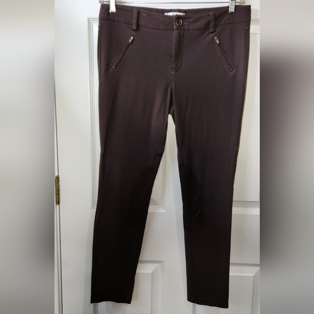 Cabi chocolate brown stretch riding  pants women's size 12